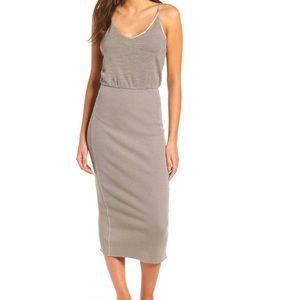 James Perse mixed media tank dress